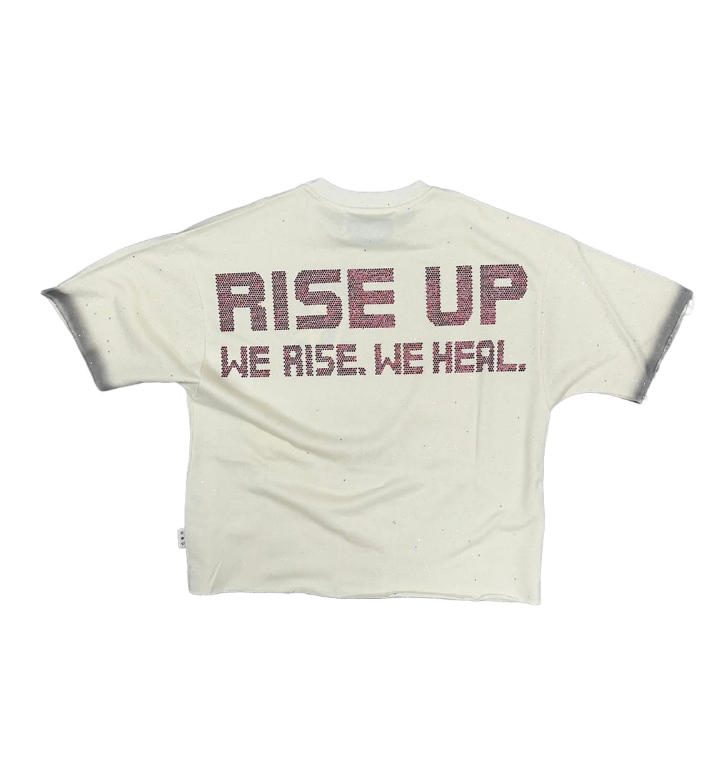 BKYS Rise Up F-Terry Cropped T-Shirt – Off White