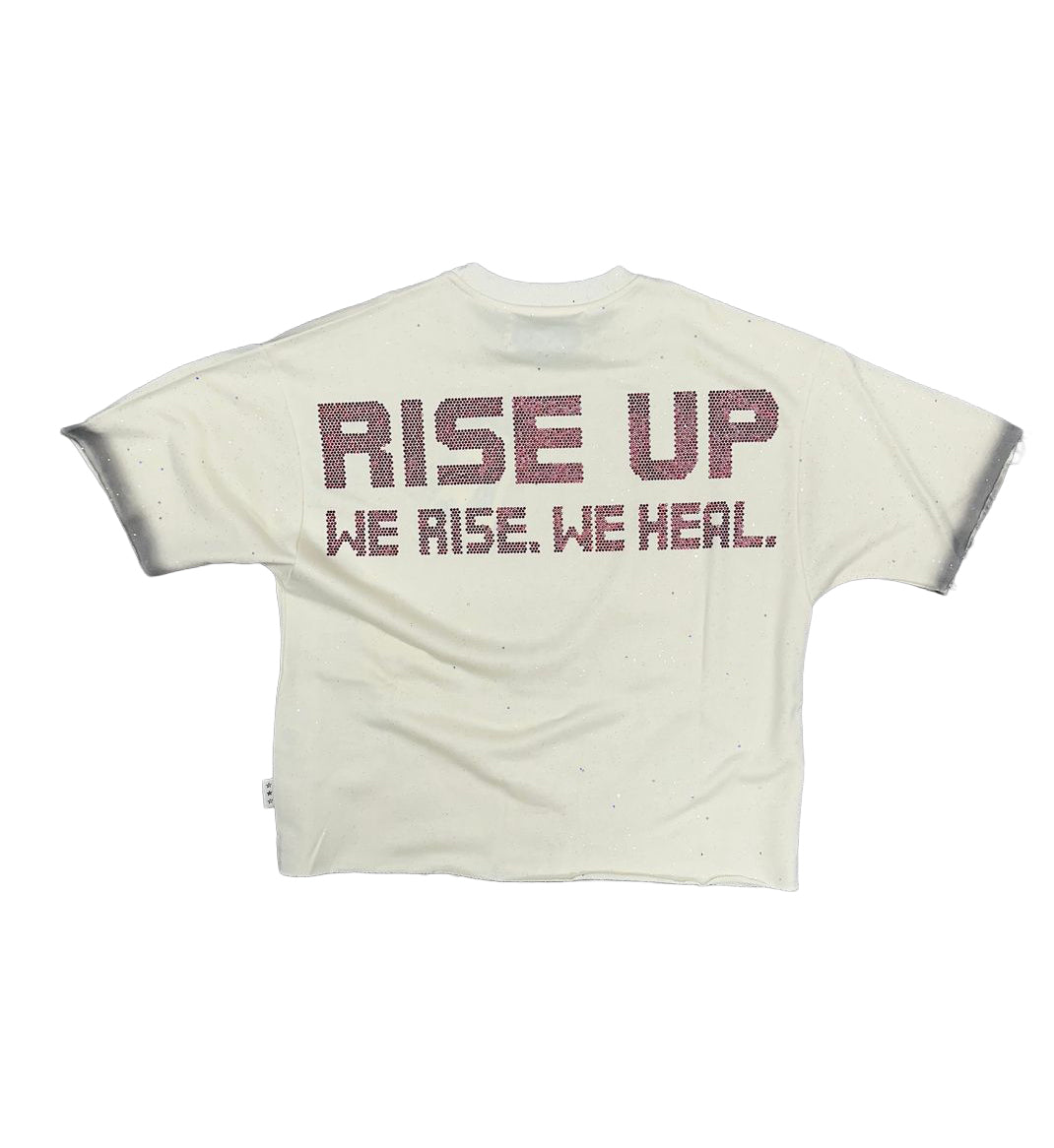 BKYS Rise Up F-Terry Cropped T-Shirt – Off White