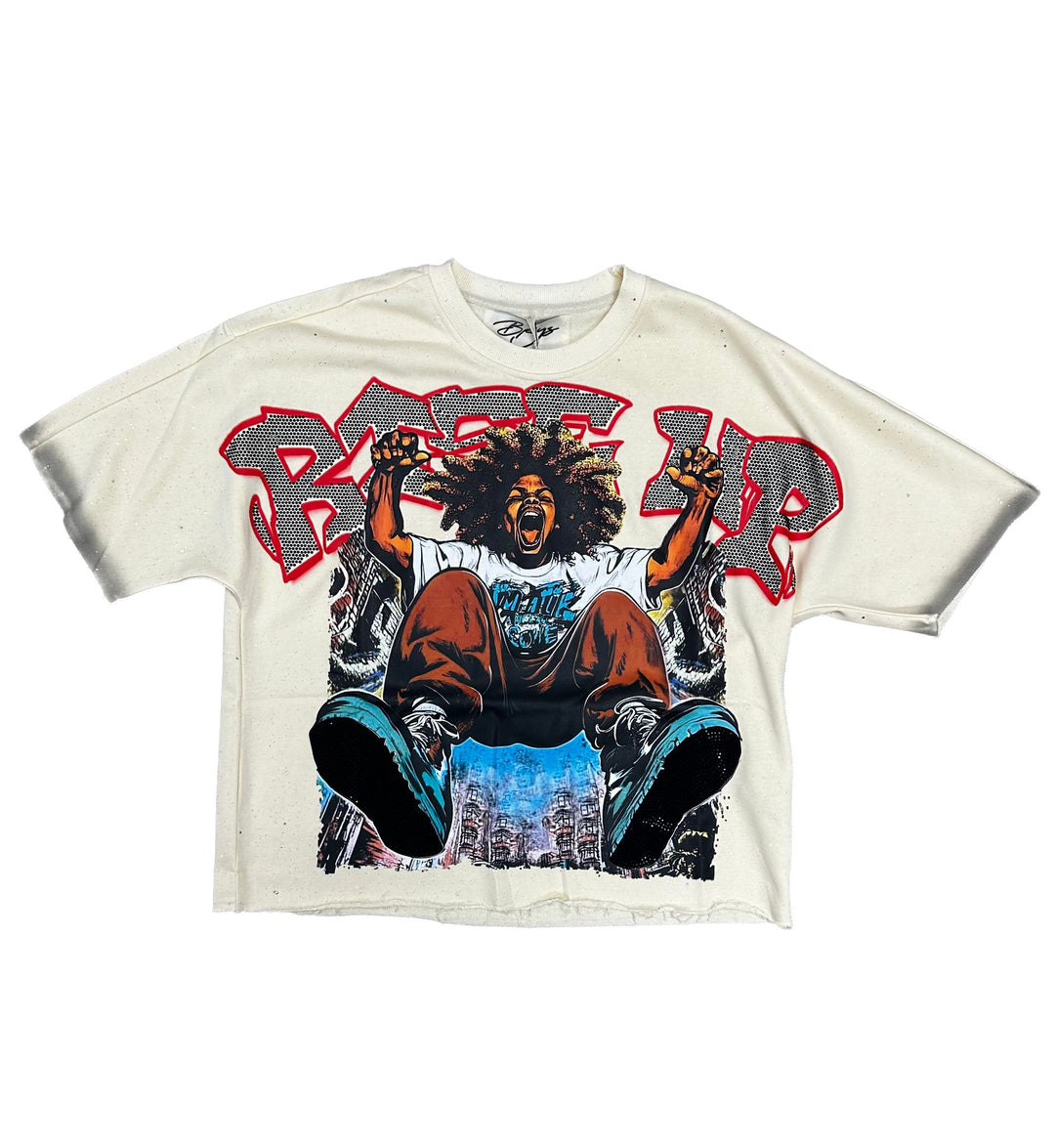 BKYS Rise Up F-Terry Cropped T-Shirt – Off White