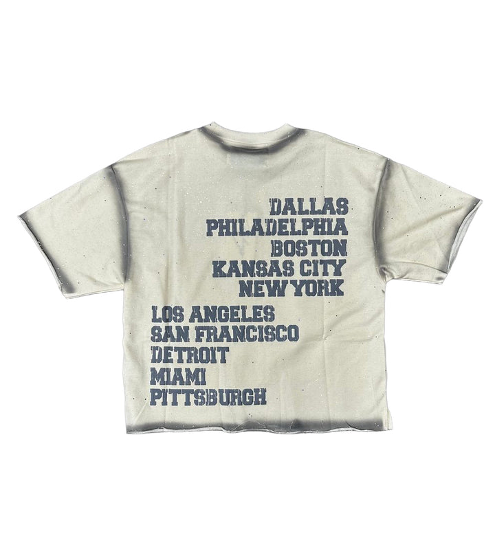 BKYS Hunter F-Terry Cropped T-Shirt | Black & Off White (T1402)