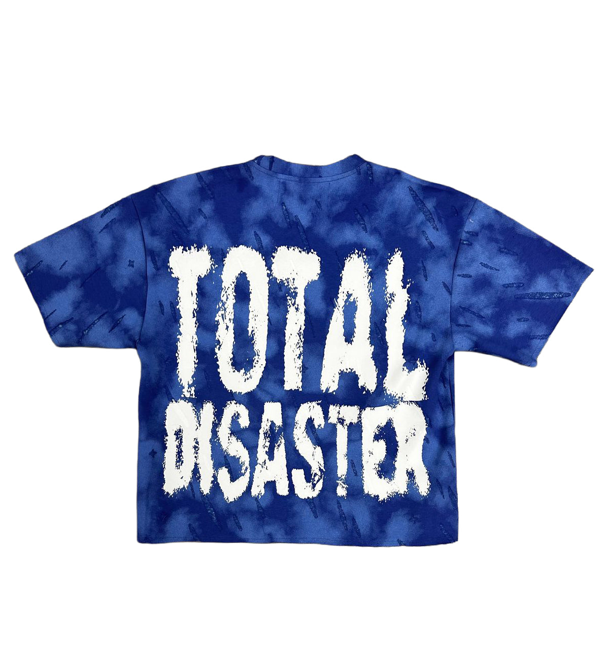BKYS SAINT Double Side Cropped T-Shirt Blue T1479 | Pro Feet