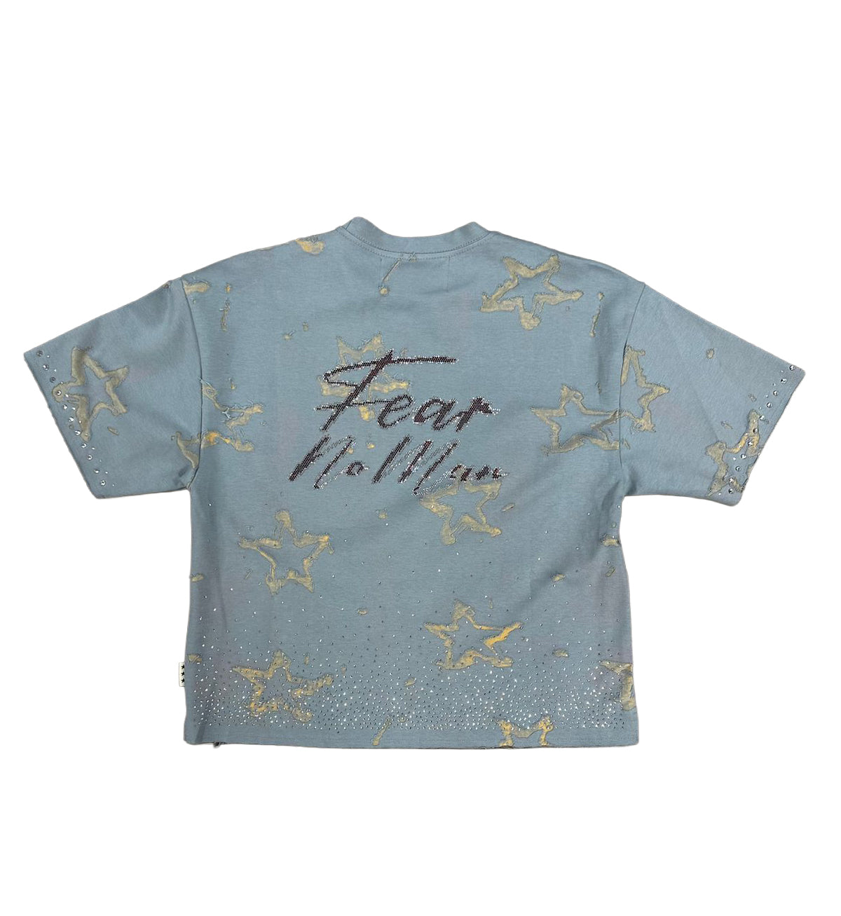 BKYS Fear No More Cropped T-Shirt Blue T1496 | Pro Feet