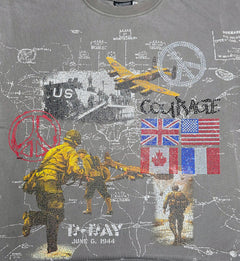 PJ Mark D-Day Courage Crop Vintage Grey (T25148-GR)