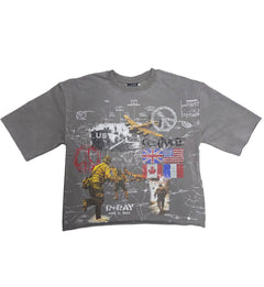 PJ Mark D-Day Courage Crop Vintage Grey (T25148-GR)