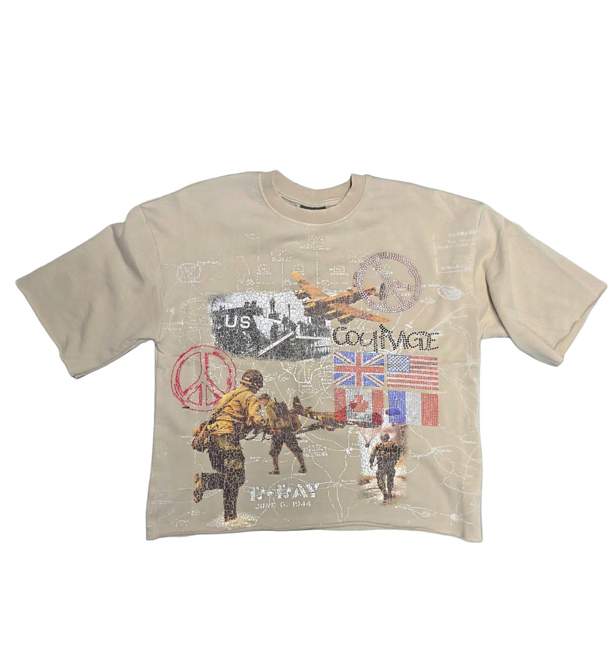 PJ Mark D-Day Courage Crop Tee