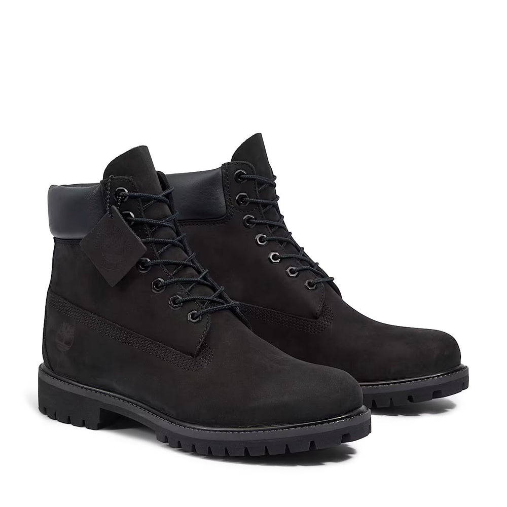 Timberland Premium 6-Inch Waterproof Boot Black Nubuck TB010073001 | Pro Feet
