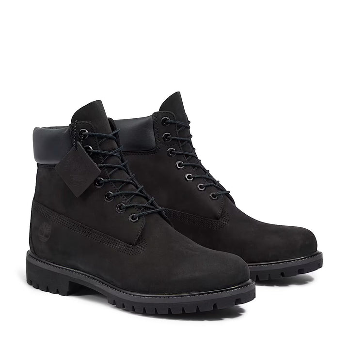 Timberland Premium 6-Inch Waterproof Boot Black Nubuck TB010073001 | Pro Feet