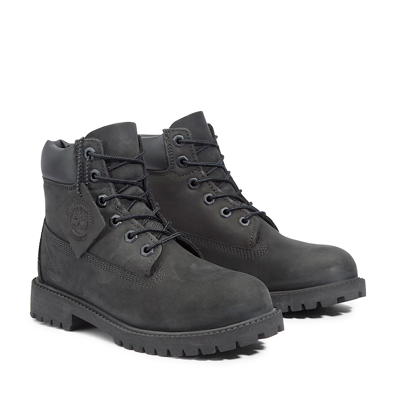 Timberland Premium 6-Inch Waterproof Boot GS Black Nubuck TB012907001 | Pro Feet