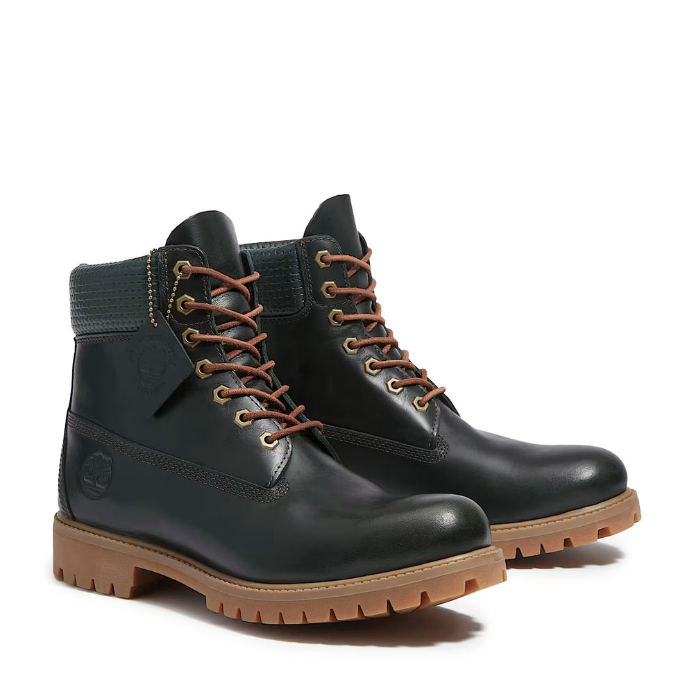 Timberland Premium 6-Inch Waterproof Boot Dark Green Full Grain TB0A2P6WEEQ | Pro Feet
