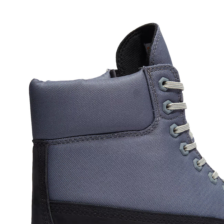 Timberland Heritage 6-Inch Waterproof Boot Black Nubuck Grey TB0A6EASELT | Pro Feet