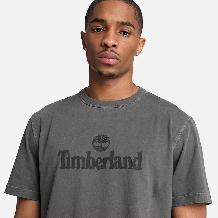Timberland Men’s South Cabot Garment Dye Short-Sleeve T-Shirt Black Wash TBC0YHBP | Pro Feet