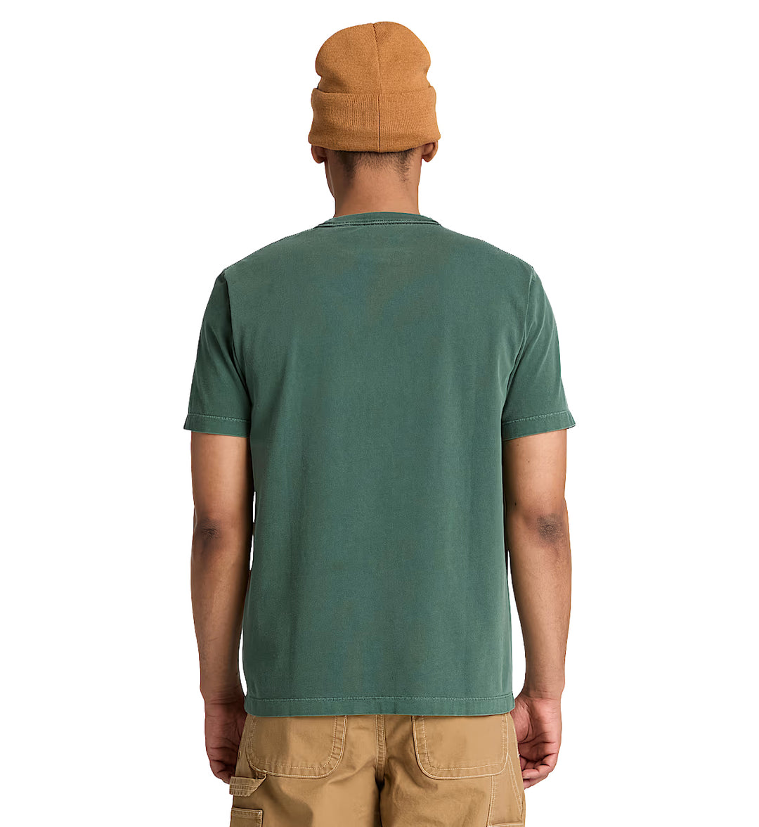Timberland Men’s South Cabot Garment Dye Short-Sleeve T-Shirt Dark Teal Wash TBC0YHBP | Pro Feet
