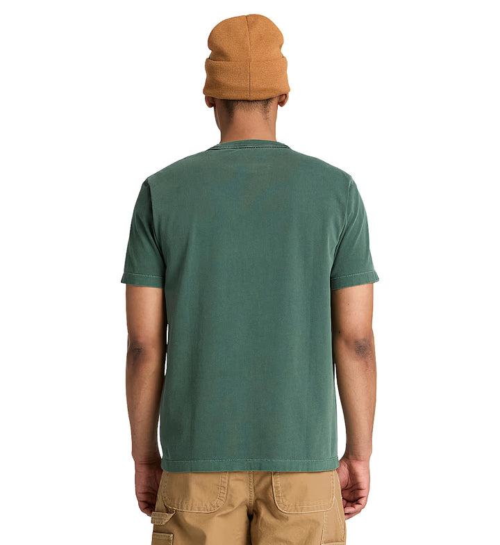 Timberland Men’s South Cabot Garment Dye Short-Sleeve T-Shirt Dark Teal Wash TBC0YHBP | Pro Feet
