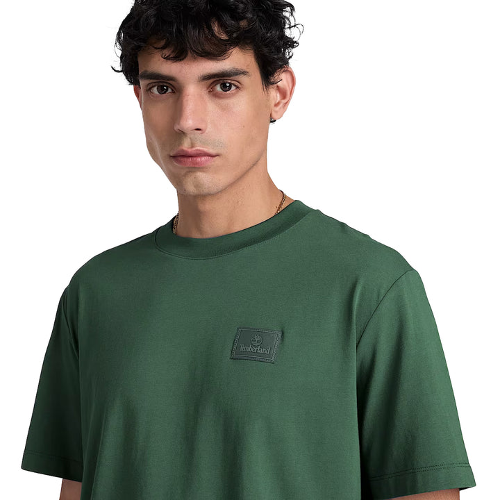 Timberland Men’s Silicon Badge Short-Sleeve T-Shirt Sycamore TBC0YHBV | Pro Feet