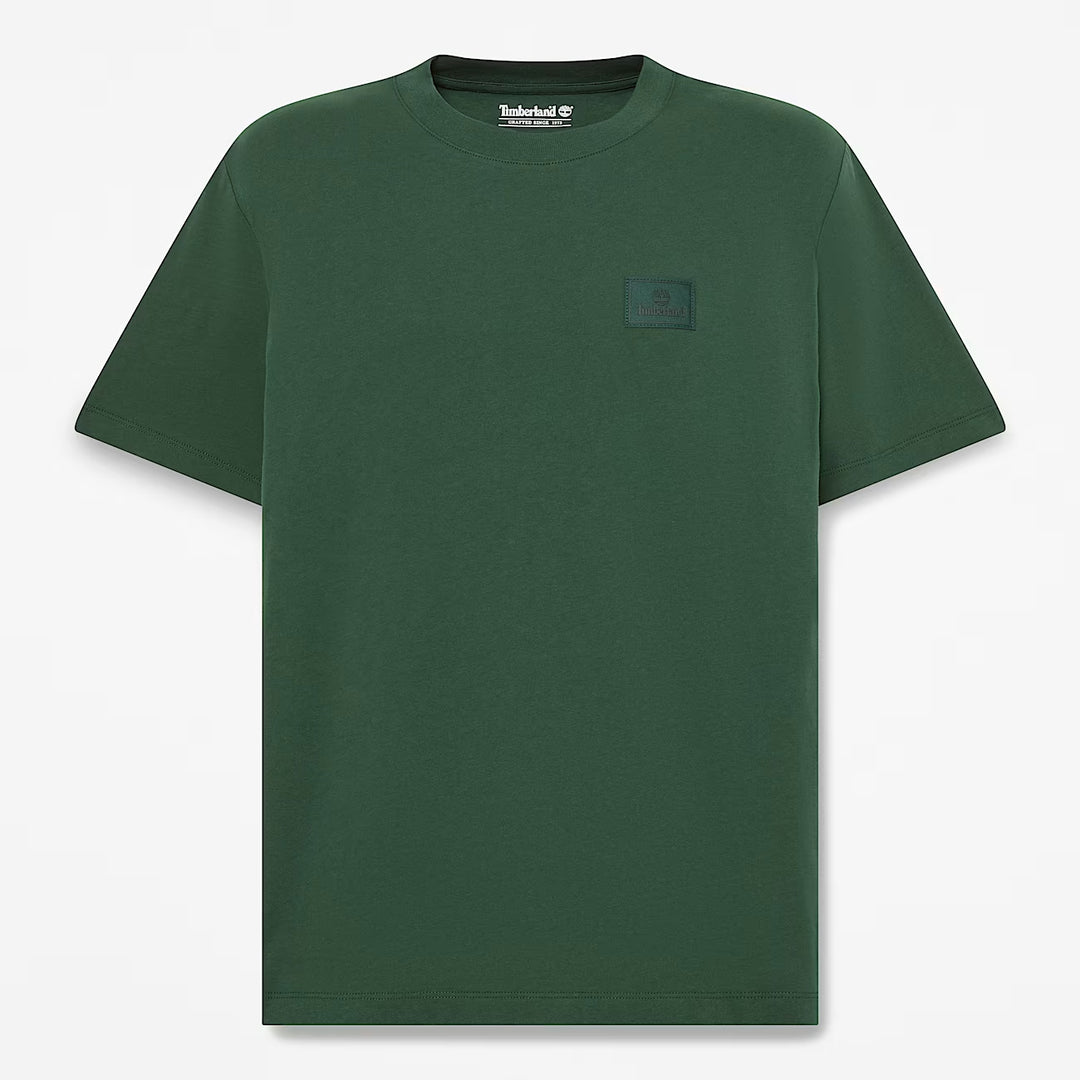 Timberland Men’s Silicon Badge Short-Sleeve T-Shirt Sycamore TBC0YHBV | Pro Feet