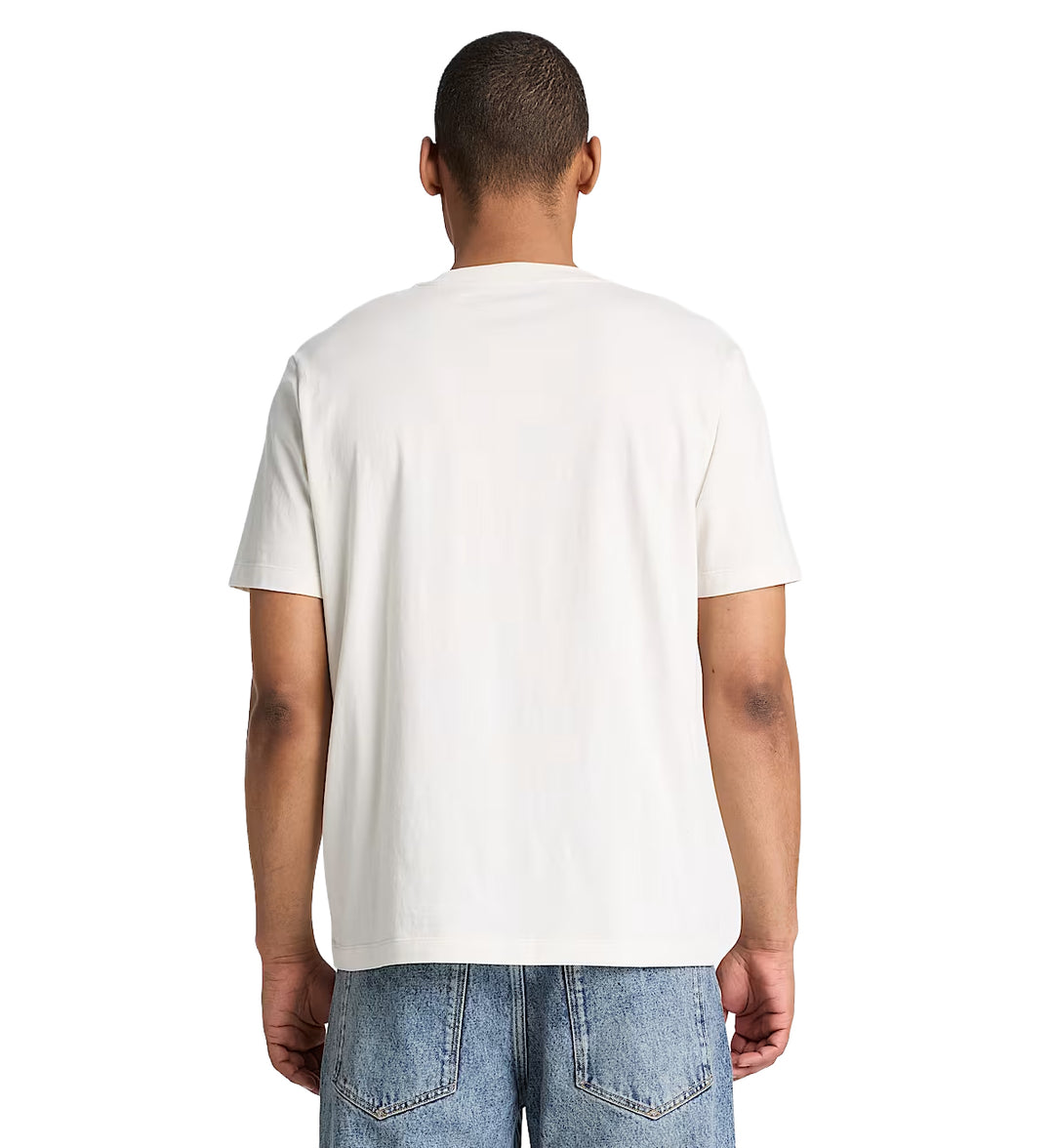 Timberland Men’s Silicon Badge Short-Sleeve T-Shirt Vintage White TBC0YHBV | Pro Feet