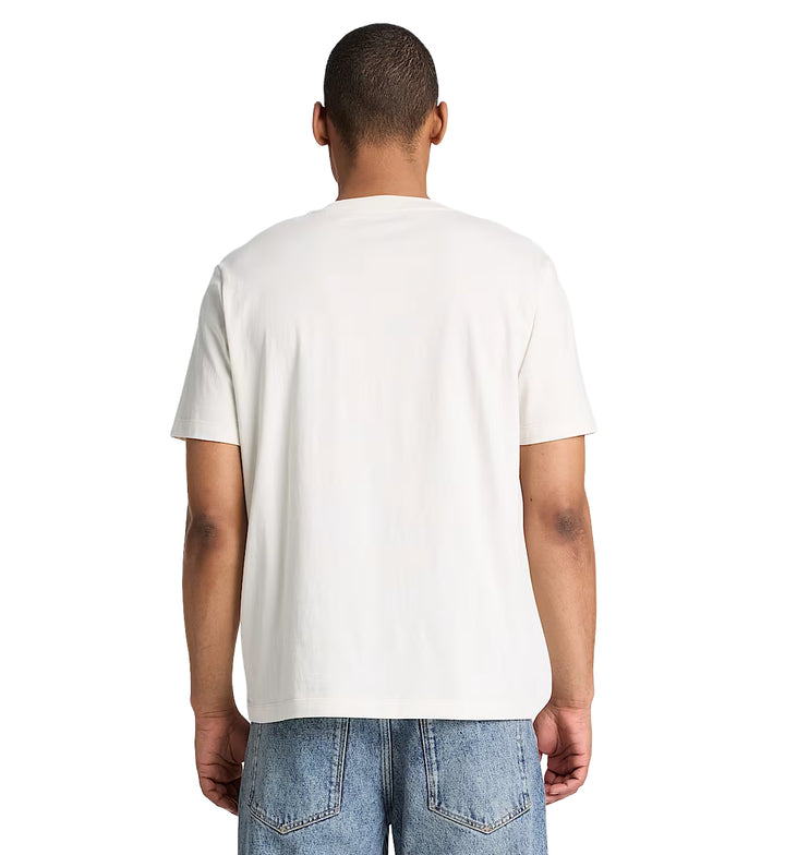 Timberland Men’s Silicon Badge Short-Sleeve T-Shirt Vintage White TBC0YHBV | Pro Feet