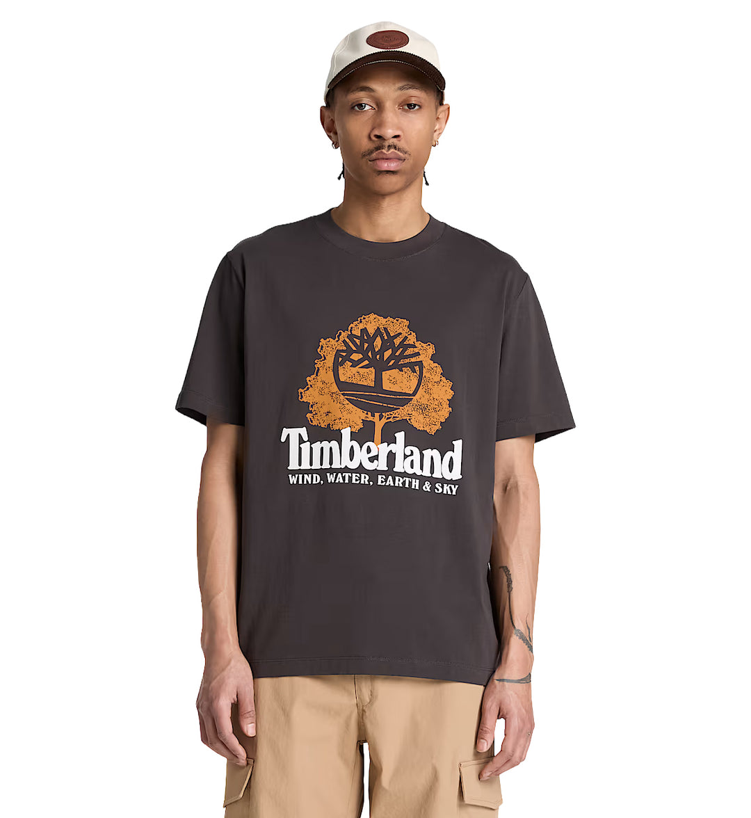 Timberland Men’s Elements Graphic T-Shirt Vintage Black | Pro Feet