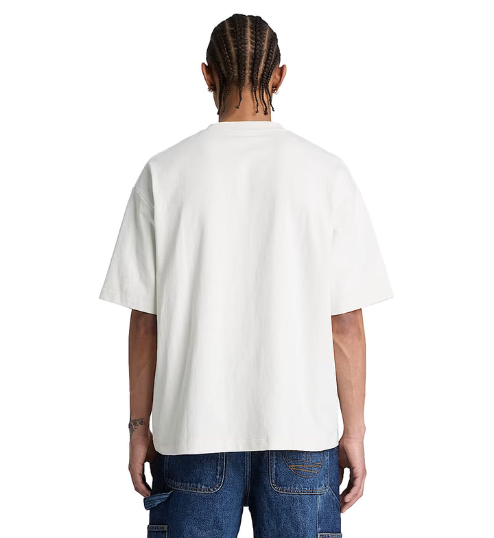 Timberland Men’s Shorewood Heavyweight Short-Sleeve T-Shirt Vintage White TBC0YHF3 | Pro Feet