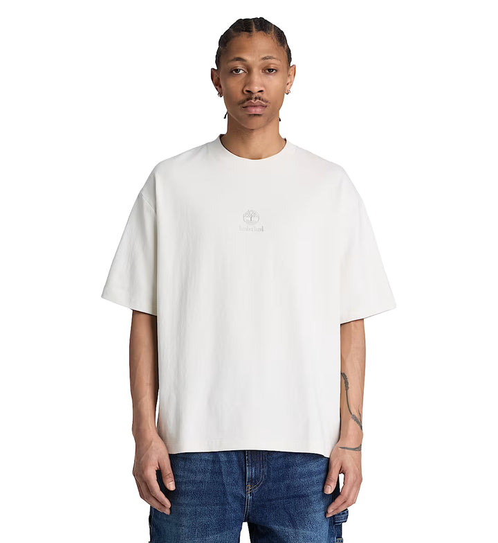 Timberland Men’s Shorewood Heavyweight Short-Sleeve T-Shirt Vintage White TBC0YHF3 | Pro Feet