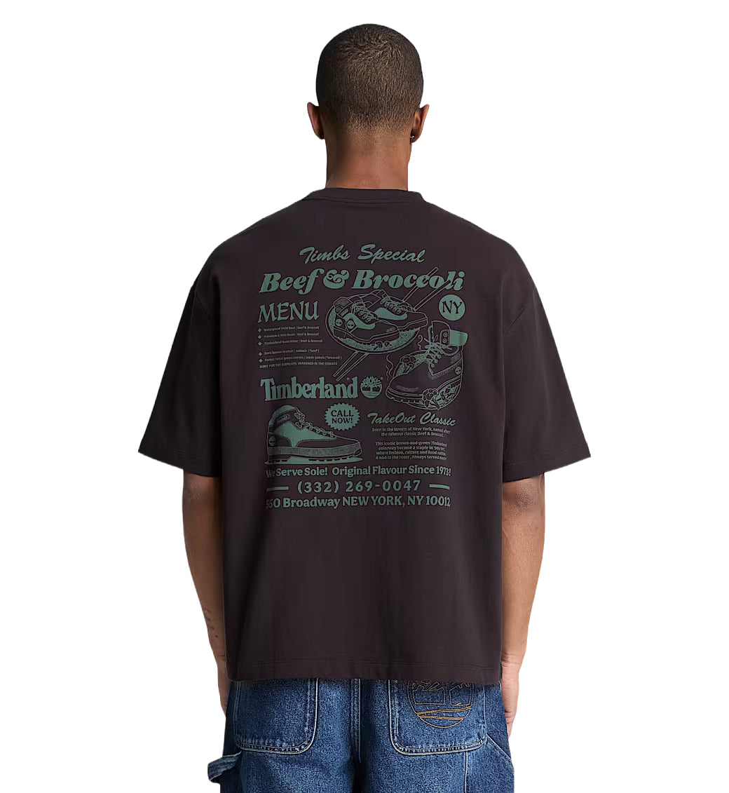 Timberland Men’s Beef &amp; Broccoli Graphic T-Shirt