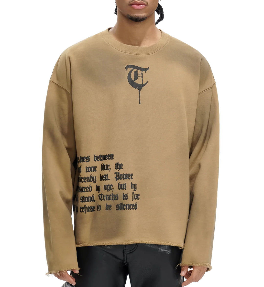 TRNCHS Refuse to Be Silenced Crew Burnt Soil Brown (TC-025-08)