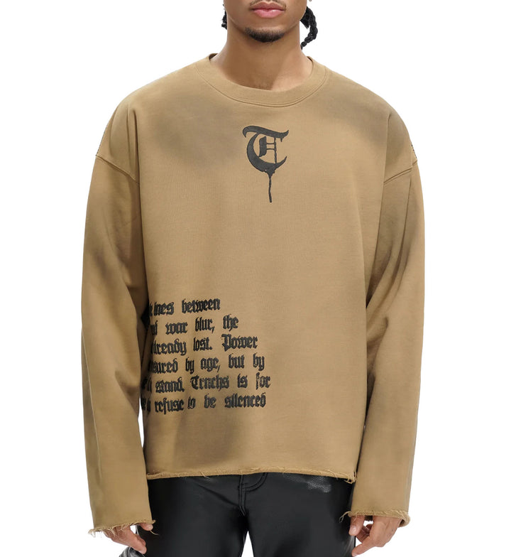 TRNCHS Refuse to Be Silenced Crew Burnt Soil Brown (TC-025-08)