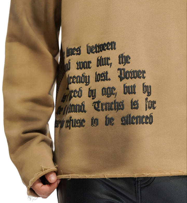 TRNCHS Refuse to Be Silenced Crew Burnt Soil Brown (TC-025-08)