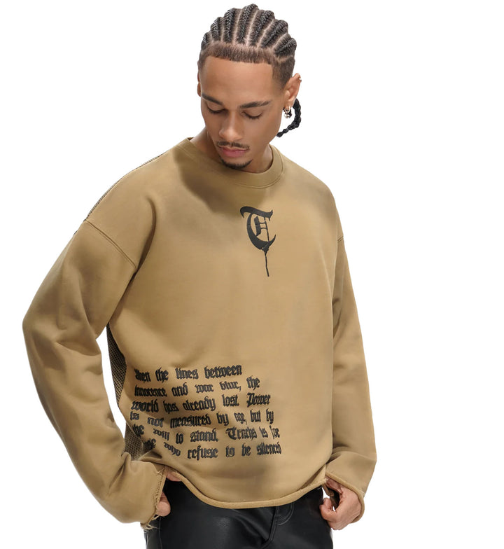 TRNCHS Refuse to Be Silenced Crew Burnt Soil Brown (TC-025-08)