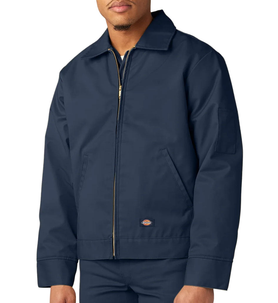Dark navy Dickies Insulated Eisenhower Jacket on a white background