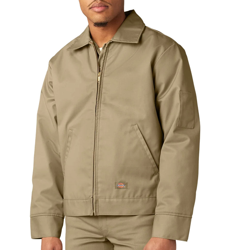 Khaki Dickies Insulated Eisenhower Jacket  on a white background