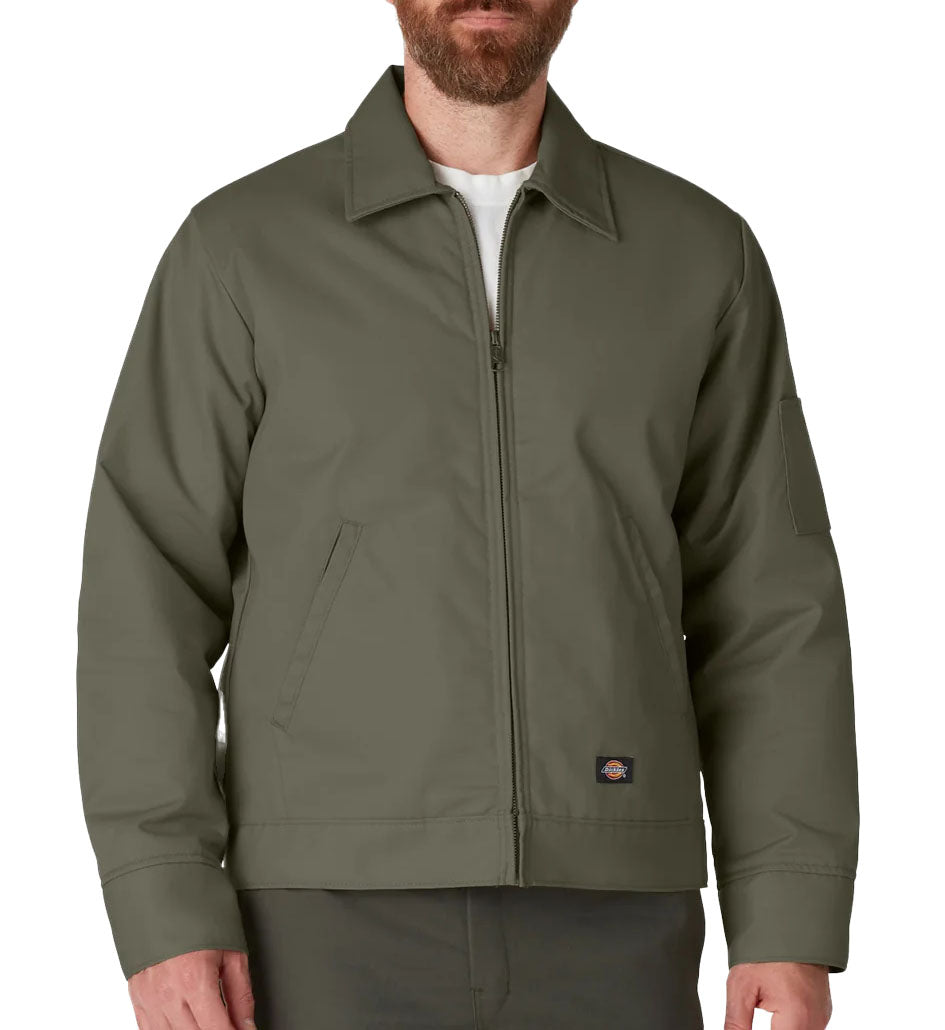 Moss green Dickies Insulated Eisenhower Jacket on a white background