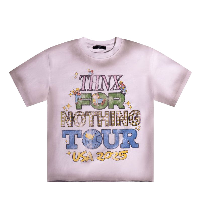 THNX FOR NOTHING Tour T-Shirt Pink TOURTEE | Pro Feet