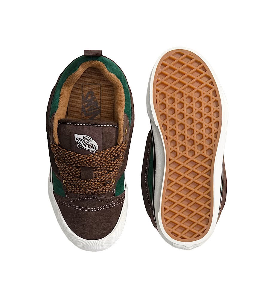 Brown and green Vans Knu Skool shoes