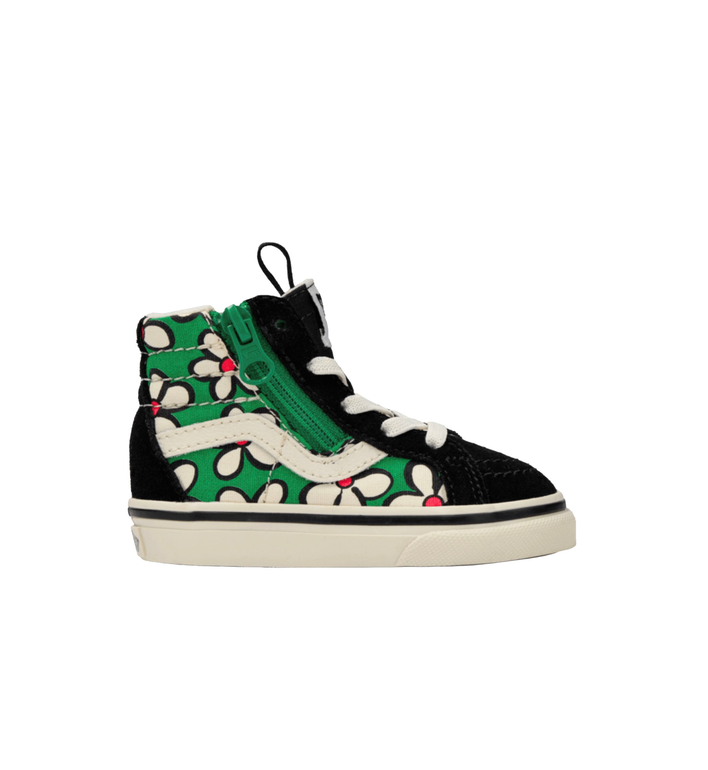 Vans Sk8-Hi Reissue Side Zip TD “Painted Floral Vivid Verdant” (VN0007Q3FLX1)