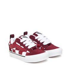 Vans Knu Skool PS Checkered 2-Tone Bordeaux VN000CYUBRD1 | Pro Feet