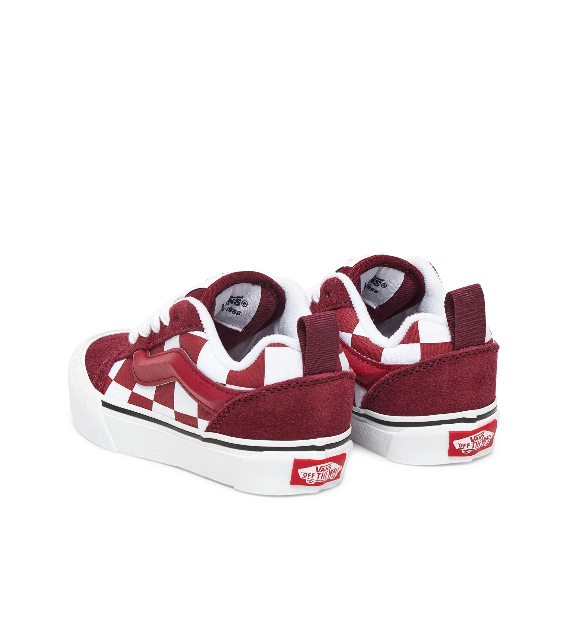 Vans Knu Skool PS Checkered 2-Tone Bordeaux VN000CYUBRD1 | Pro Feet