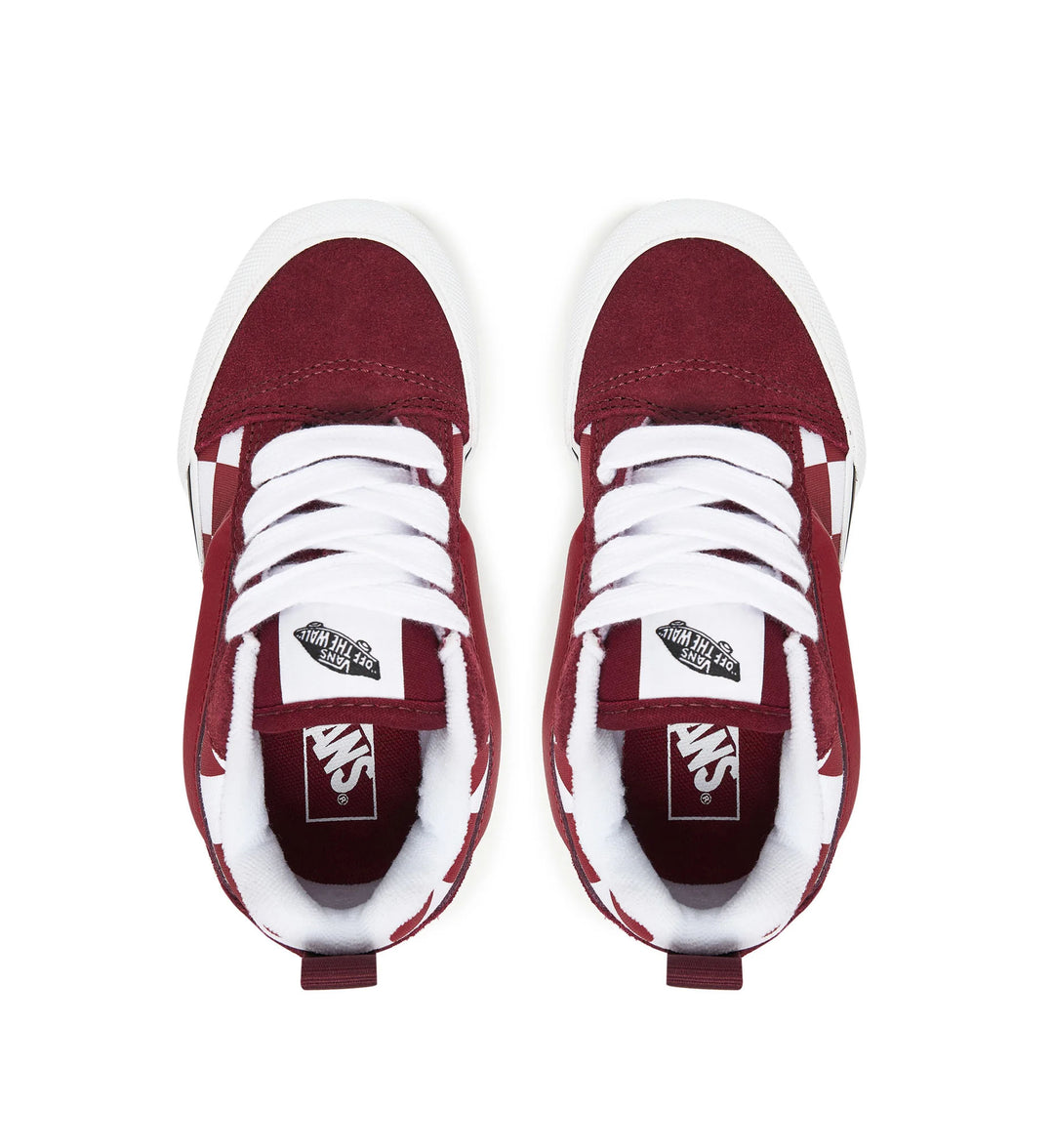 Vans Knu Skool PS Checkered 2-Tone Bordeaux VN000CYUBRD1 | Pro Feet