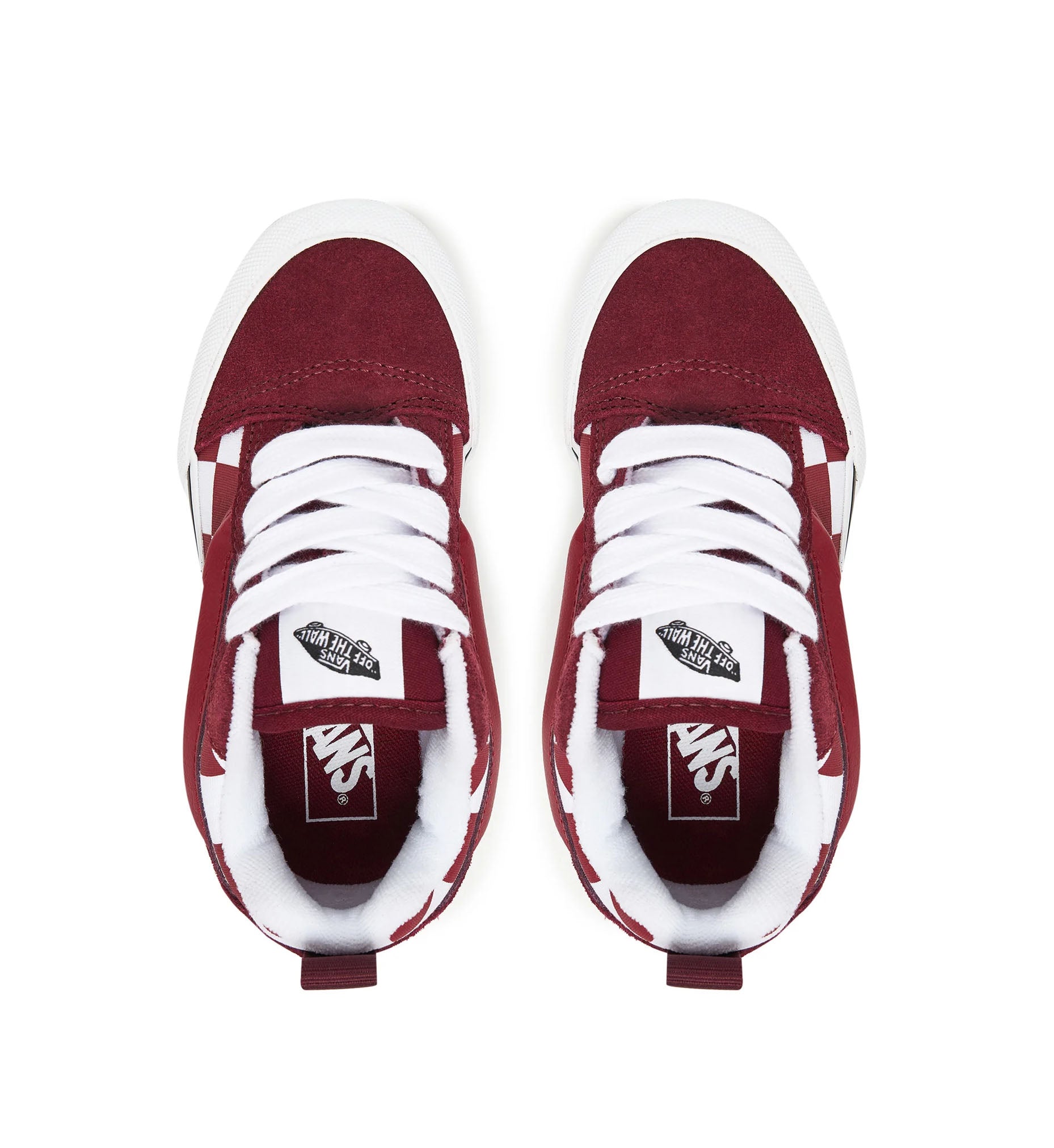 Vans Knu Skool PS Checkered 2-Tone Bordeaux VN000CYUBRD1 | Pro Feet