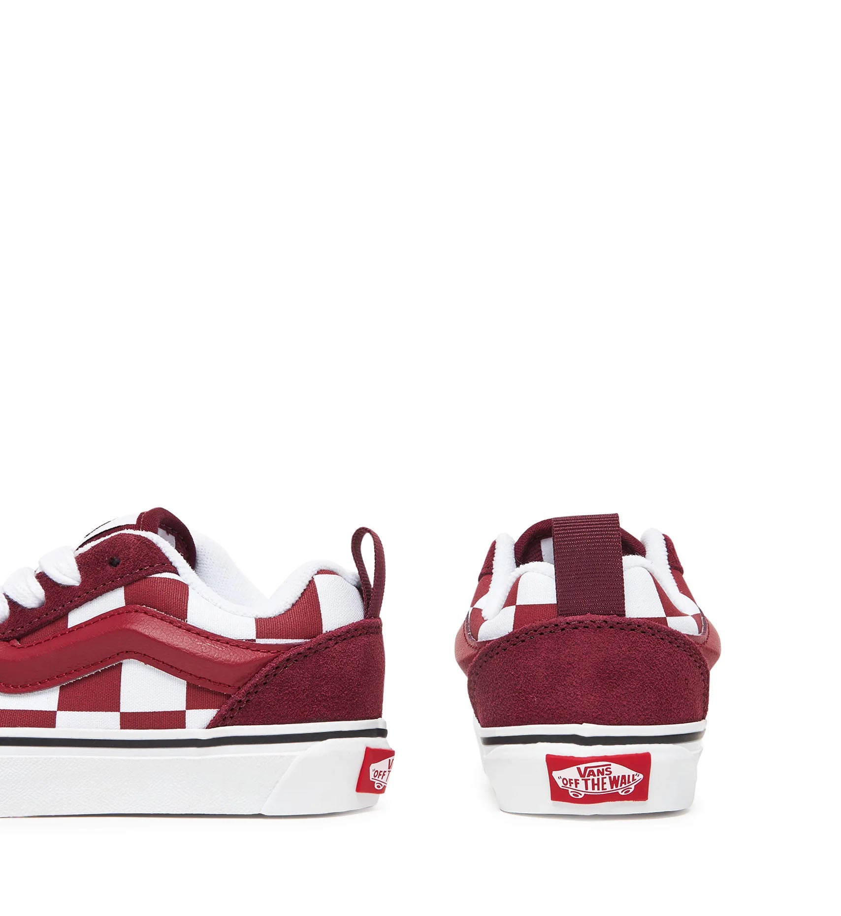 Vans Knu Skool PS Checkered 2-Tone Bordeaux VN000CYUBRD1 | Pro Feet