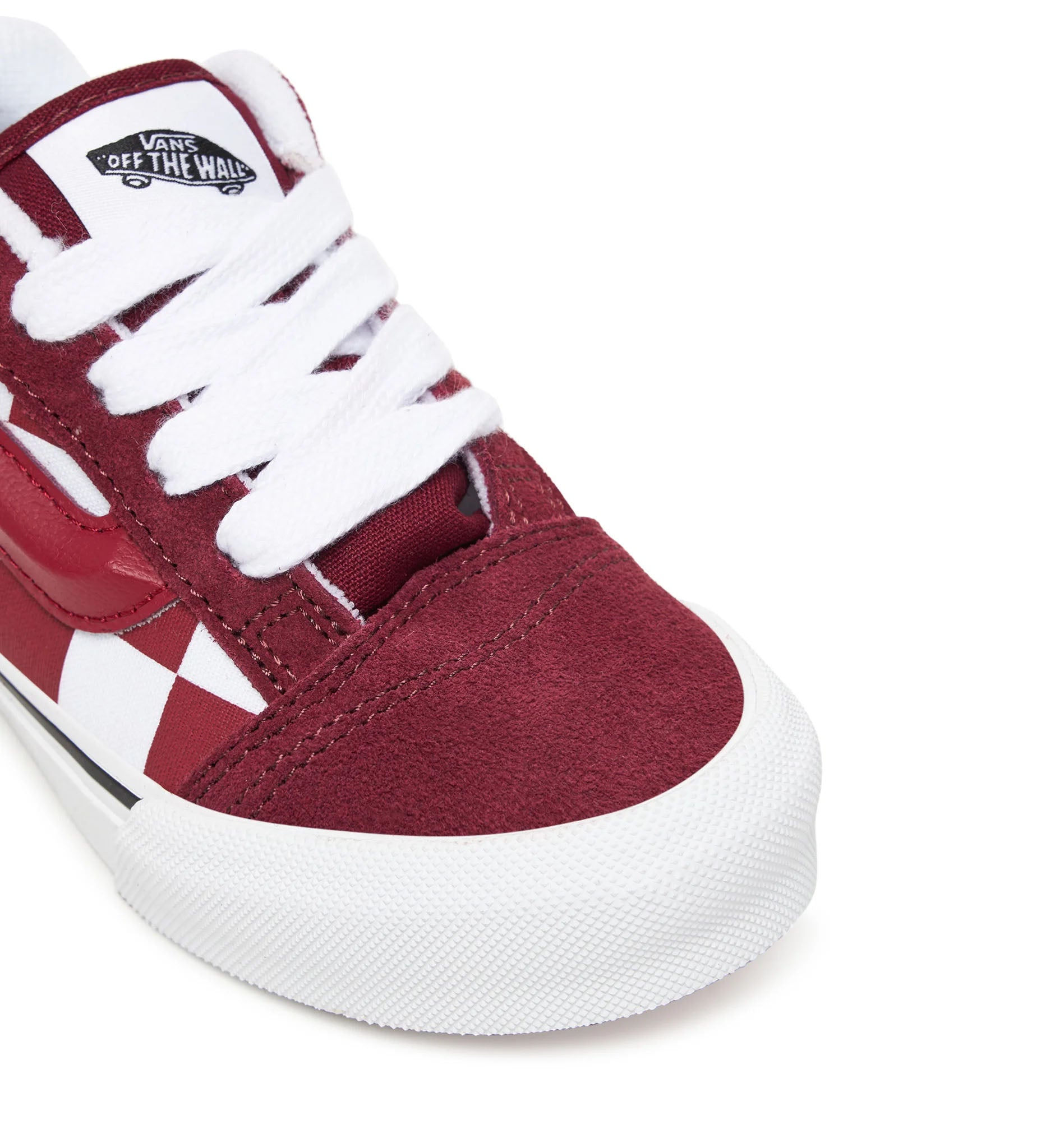 Vans Knu Skool PS Checkered 2-Tone Bordeaux VN000CYUBRD1 | Pro Feet