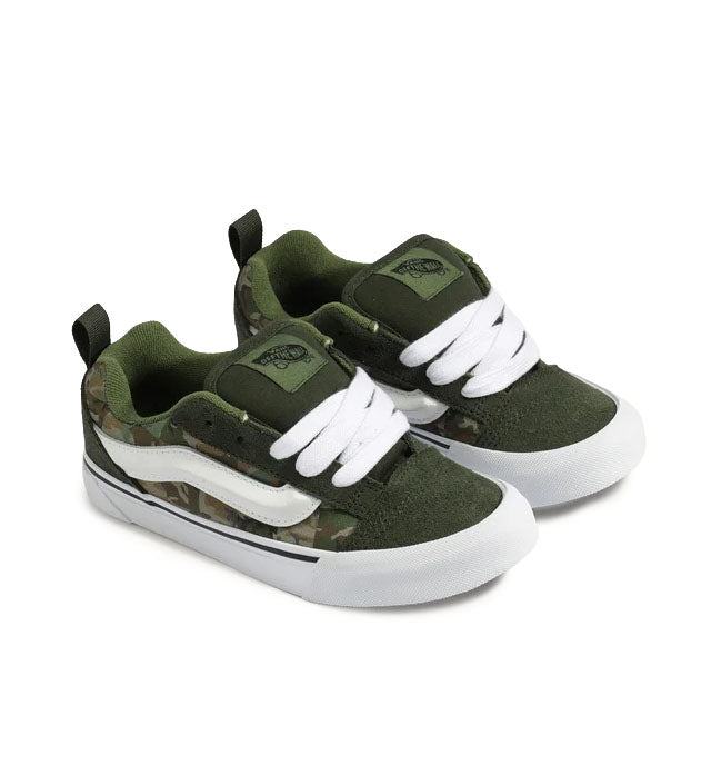 Vans Knu Skool PS Check Camo Obsidian Fern Green VN000CYUHK61 | Pro Feet