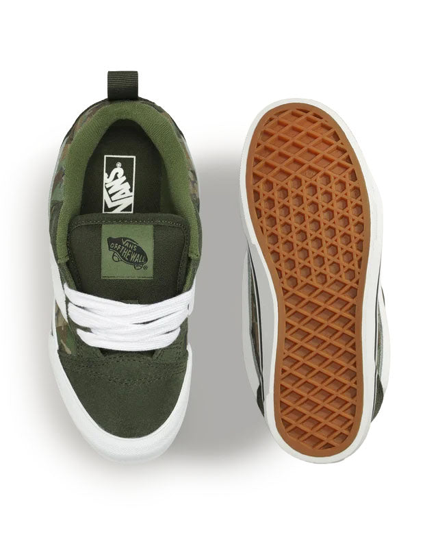 Vans Knu Skool PS Check Camo Obsidian Fern Green VN000CYUHK61 | Pro Feet