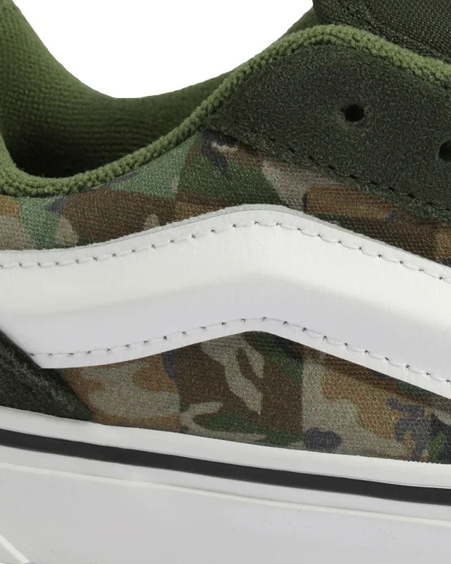 Vans Knu Skool PS Check Camo Obsidian Fern Green VN000CYUHK61 | Pro Feet