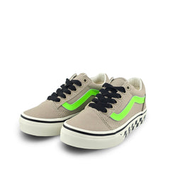 Vans Old Skool PS Glow-in-the-Dark Black/Bay Leaf Green VN000CYVEMF | Pro Feet