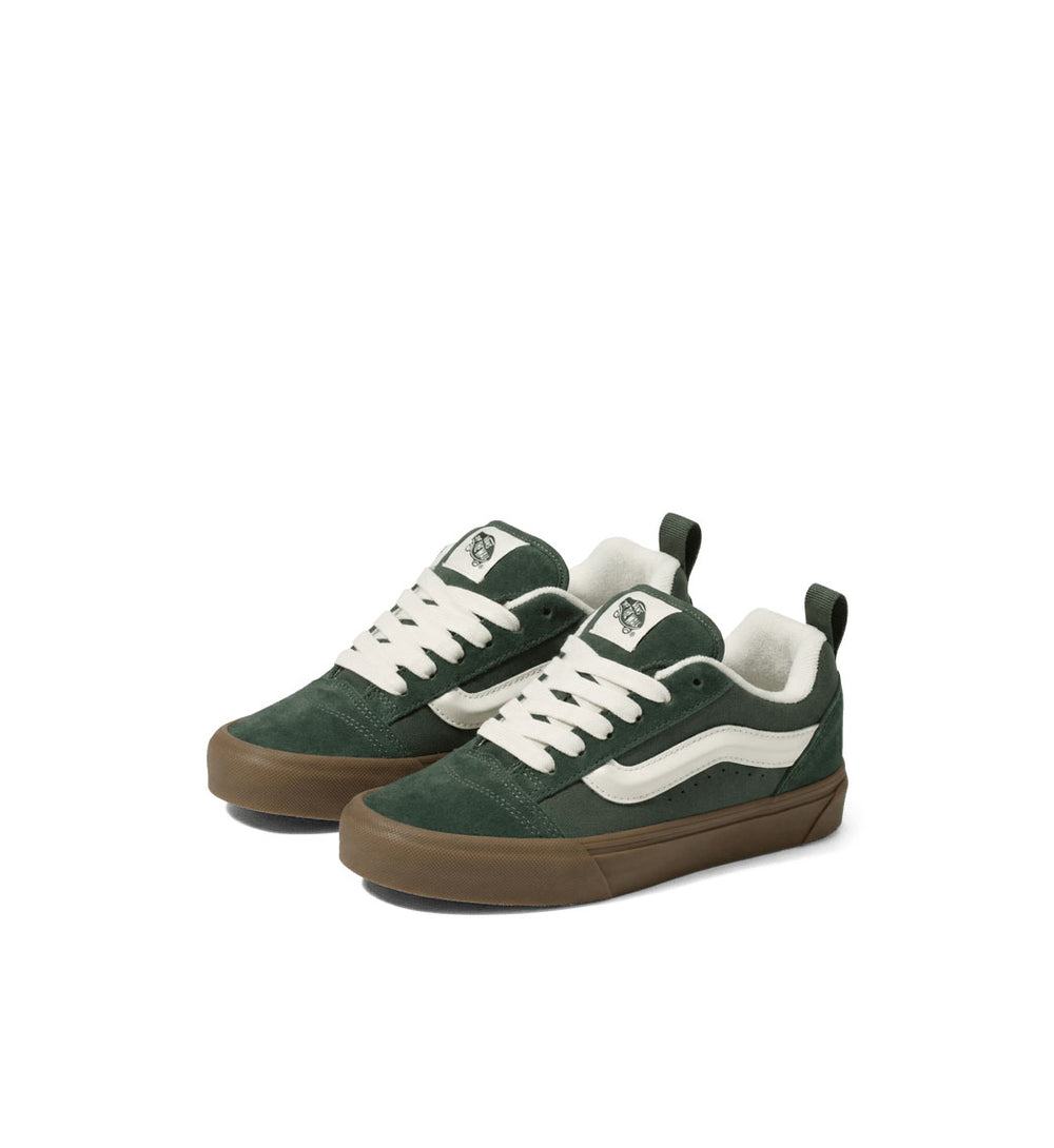 Vans Knu Skool Elastic Lace TD Dark Gum Oil Green VN000D0KTD81 | Pro Feet