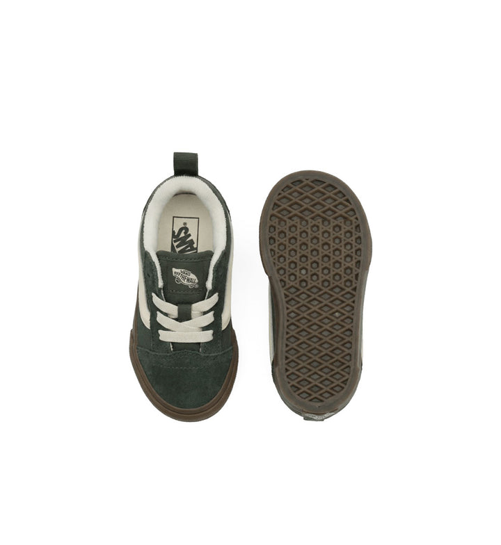 Vans Knu Skool Elastic Lace TD Dark Gum Oil Green VN000D0KTD81 | Pro Feet