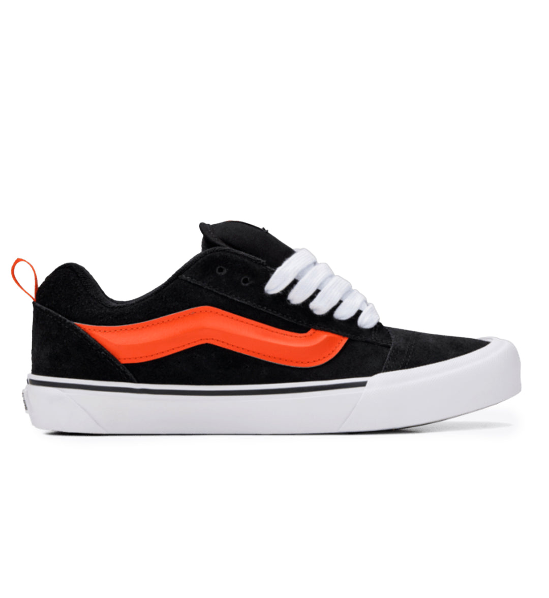 Vans Knu Skool Pop Sidestripe Black Orange VN000D22Y8J1 | Pro Feet