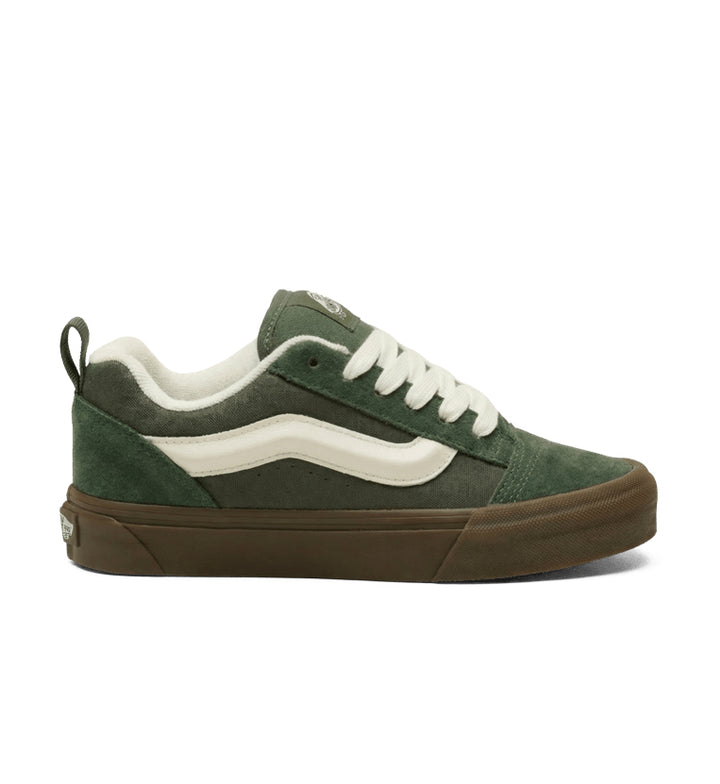 Vans Knu Skool Dark Gum Oil Green VN000D22TD81 | Pro Feet