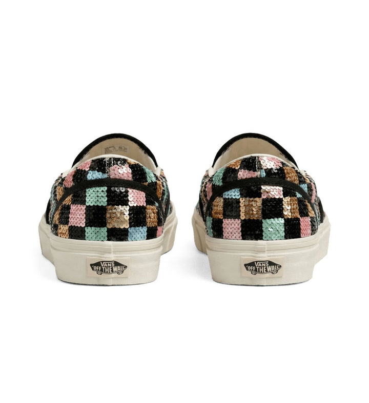 Vans Classic Slip-On GS Checkerboard Sequins VN000D35BML1 | Pro Feet